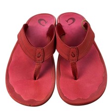 OLUKAI Ohana Beach Sandals Flip Flops Pink New Size 8