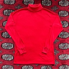Vintage Harbour Cove Red Turtleneck Sweater Long Sleeve Made in USA Medium