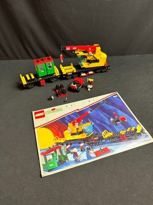 Lego 4552 Cargo Crane Train Eisenbahn Waggon Kranwaggon 9V von 1995 P1