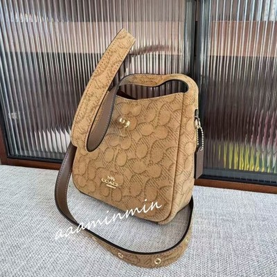 NWT Coach Hadley Mini Crossbody Bag In Signature Suede CCE16