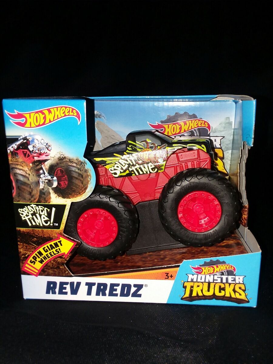 Hot Wheels Monster Trucks 1:43 Scale Bone Shaker Rev Tredz Vehicle 