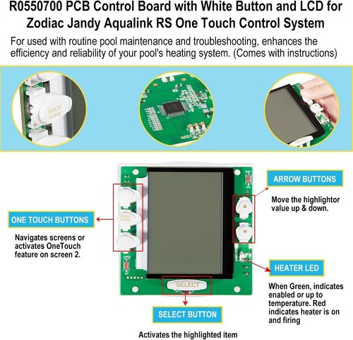 R0550700 PCB Subassembly Service Control Circuit Board for Zodiac Jandy Aqualink - Picture 2 of 10