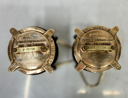 Ship Salvaged Marine Vintage Hanging Nautical Perko Electric Lamp – Set of 2 - Picture 2 of 10