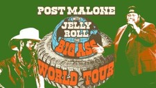Post Malone & Jelly Roll, Big Ass Stadium Tour 2025, Vinyl Die Cut Sticker