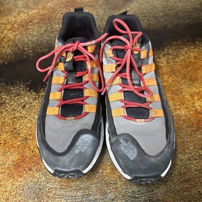 The North Face Men\'s Gray and Orange Athletic Trail Shoes The North Face Gray Vectiv Escape Knit Reflect Athletic  main image 4