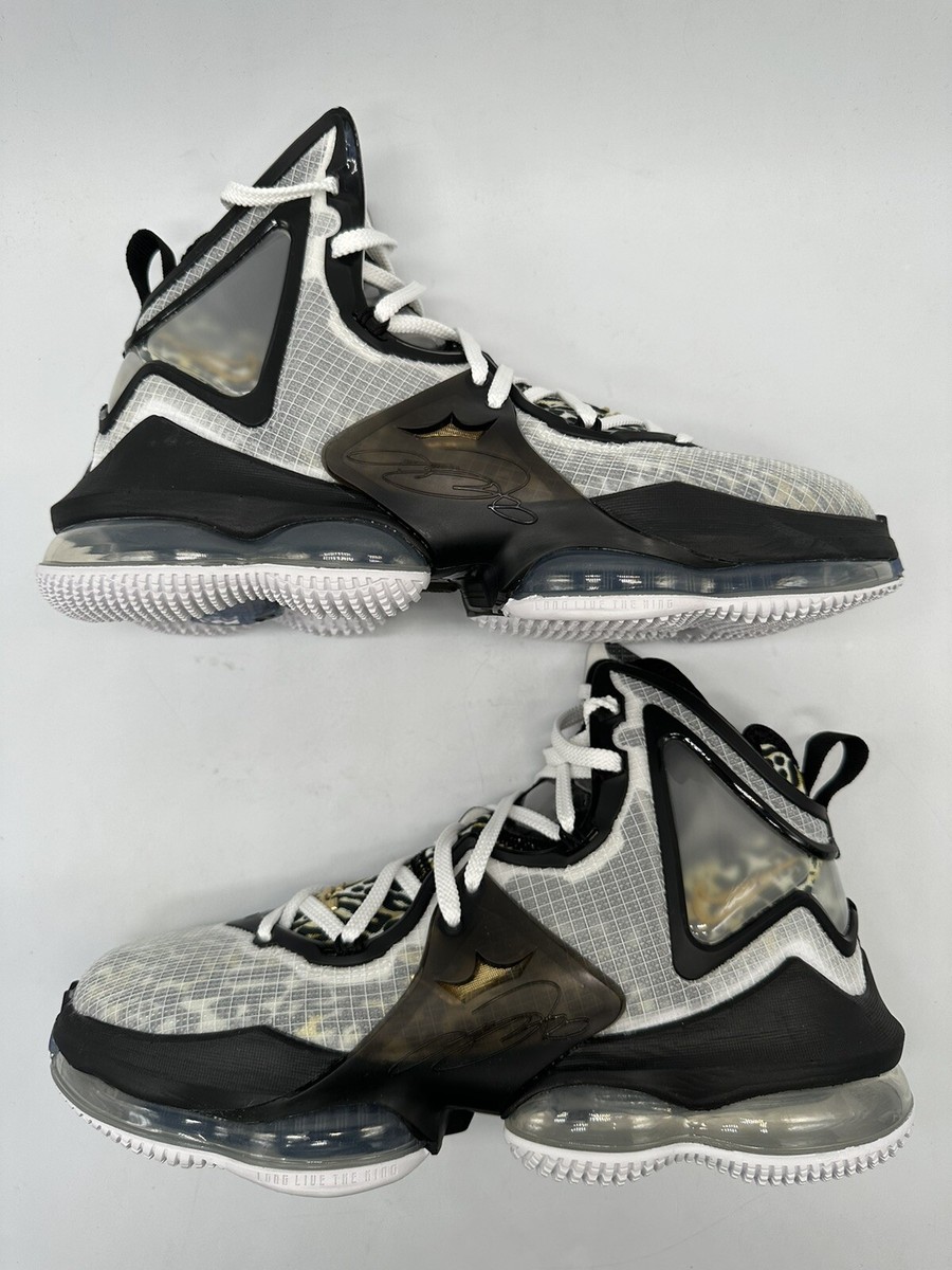 Nike LeBron 19 Black/Metallic Gold/White CZ0203-100 Men's