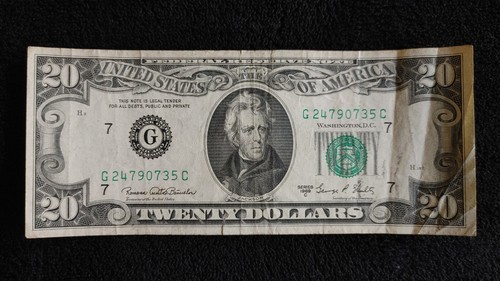 Rare Collectible 1969 $20 Dollar Bill C Series Chicago - Picture 1 of 2