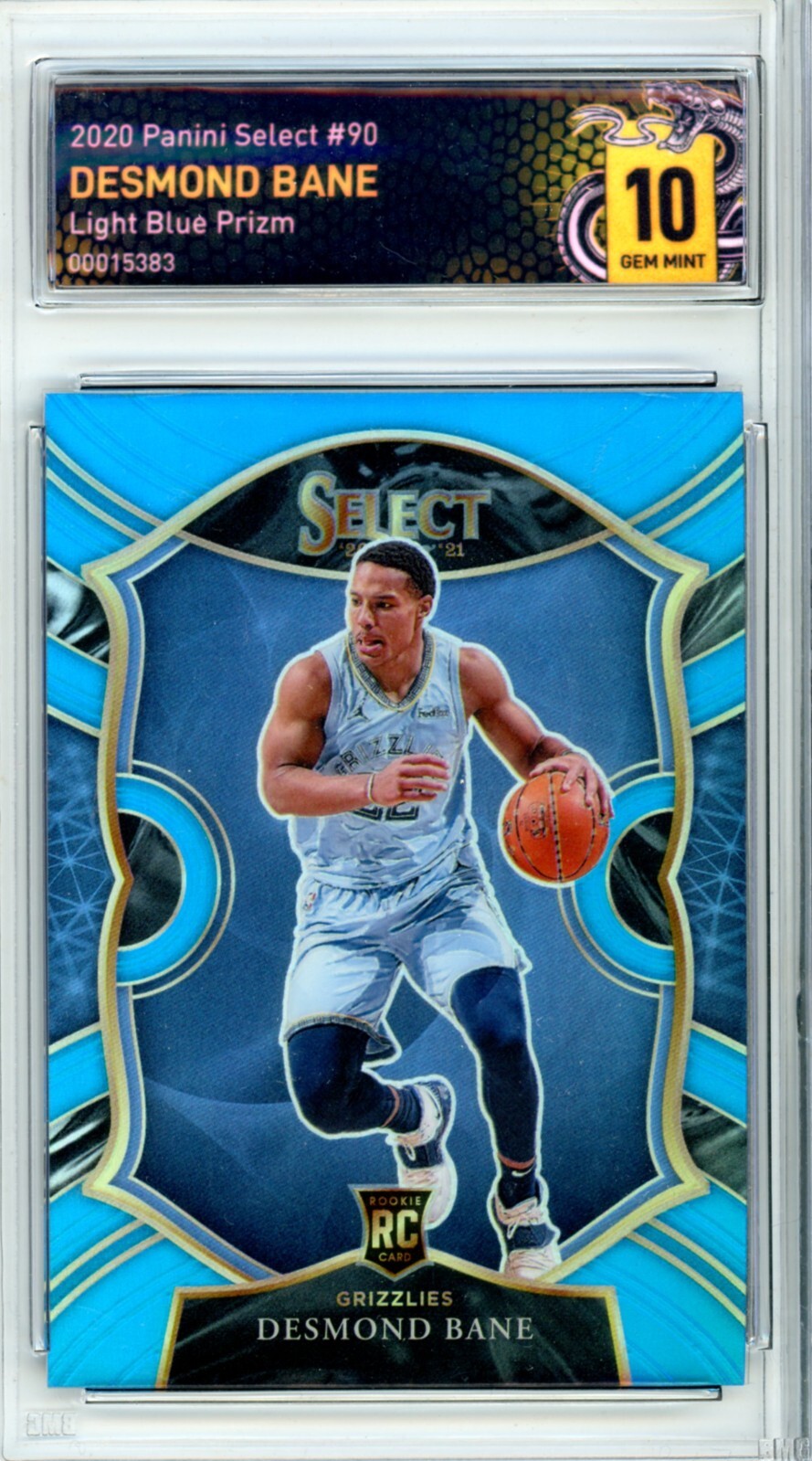 DESMOND BANE RC 2020 SELECT CONCOURSE LIGHT BLUE PRIZM /299 #90 | Mamba 10