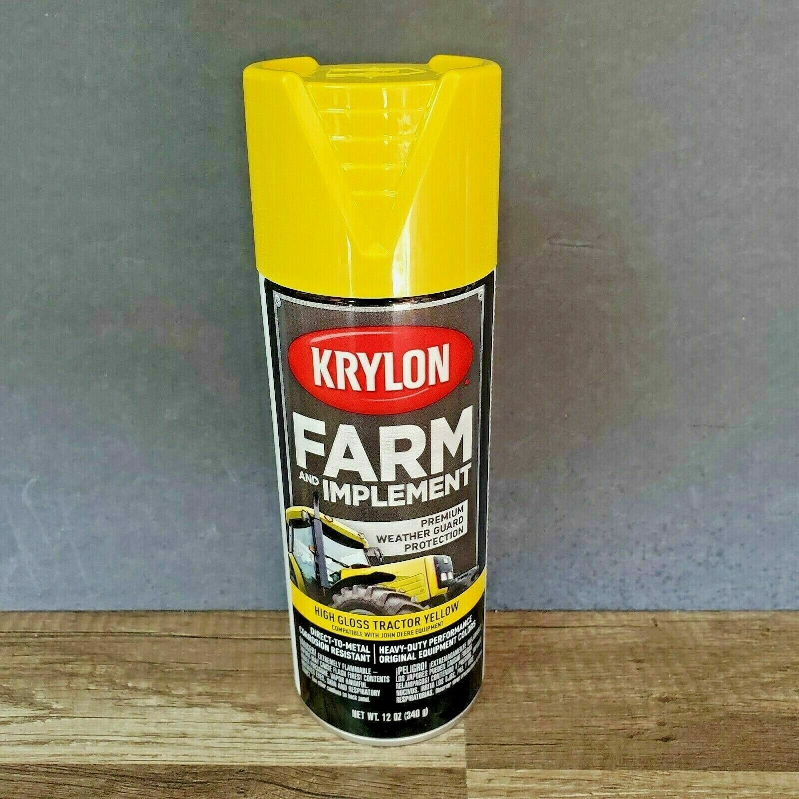 KRYLON Farm & Implement High Gloss Enamel John Deere Yellow Spray FREE S&H 724504019343 eBay