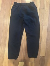 Men  s size medium black sweatpants with pockets  elastic bottom