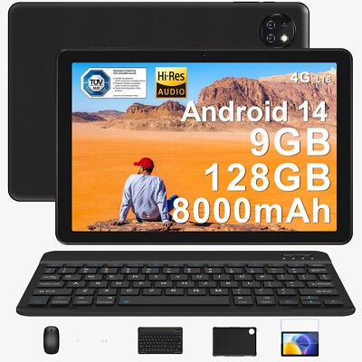 DOOGEE T10W 10.1 Inch Tablet 9GB+128GB 8000mAh Android 14 Tablet PC 4G LTE&WIFI