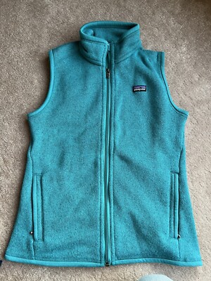 Patagonia Women's Better Sweater Green Full Zip Up Vest Small S