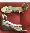 NEW JEWELL BADGLEY MISCHKA RHINESTONE GEMS PUMP CHAMPAGNE, SZ 8 — photo 2