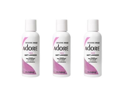 BL Adore Semi-Permanent Haircolor #193 Soft Lavender 4oz X 3 Counts