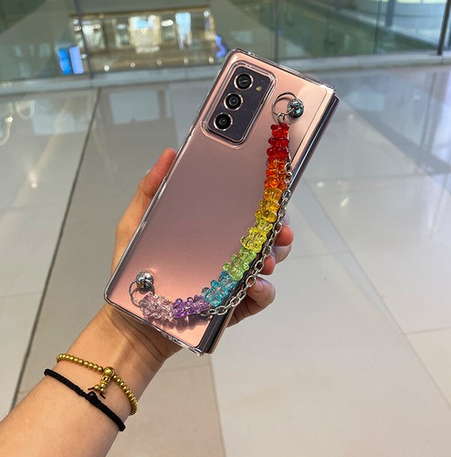 Creativity DIY Colorful Bear Chain Bracelet Case For Samsung Galaxy Z Fold 2 5G - Zdjęcie 4 z 9