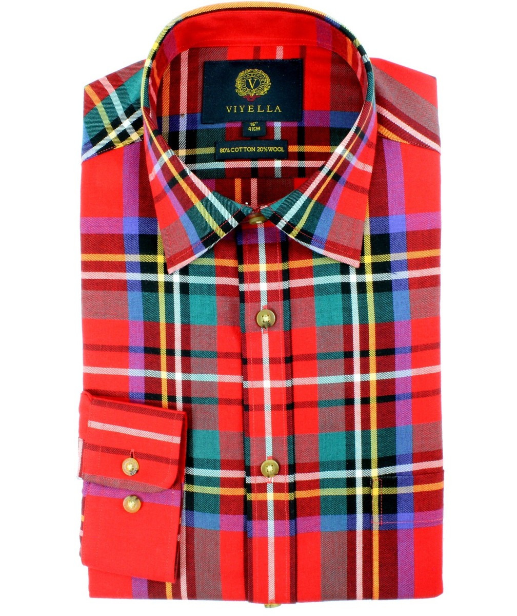 Viyella 80/20 Oversized Royal Stewart Tartan Classic Fit Shirt