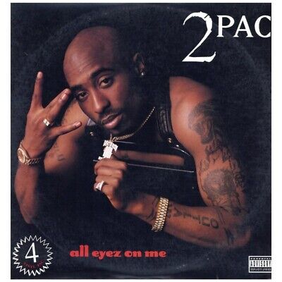 2pac TUPAC All Eyez On Me 4LP 1996 Original Vinyl Very Rare 314-524 204-1  West