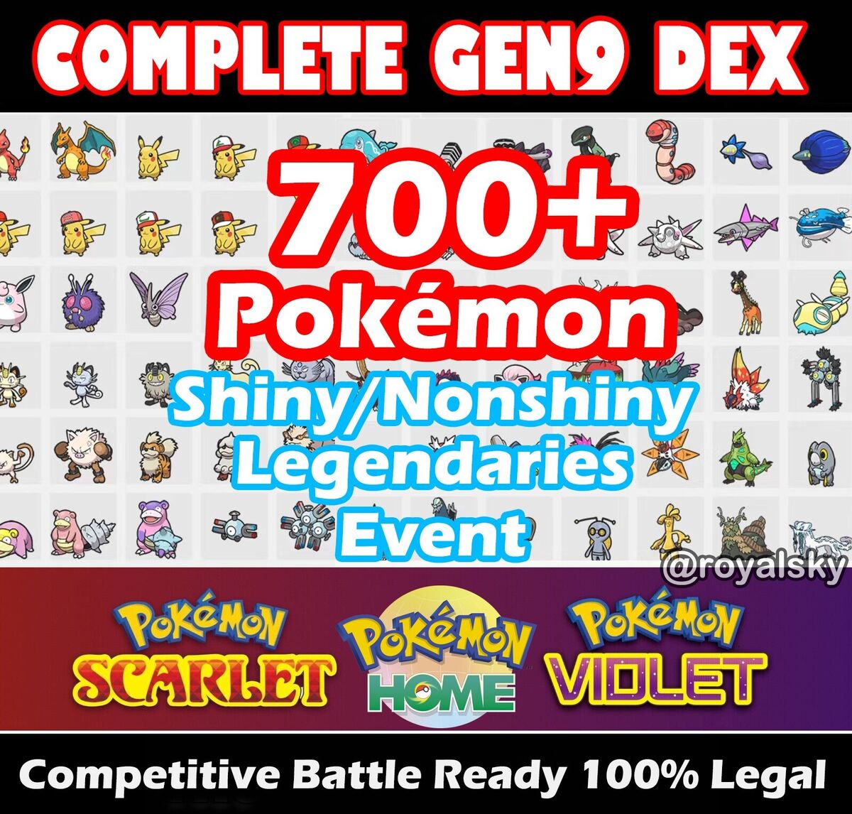 The Paldea Dex (126x, Battle Ready, Shiny) – Pokemon Home