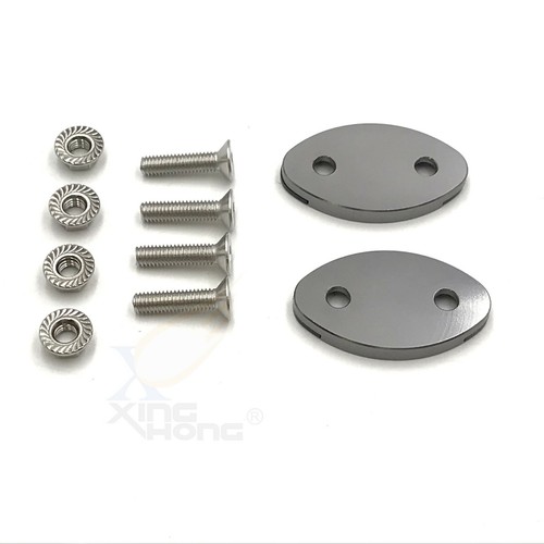 Motorcycle Gray Mirror Block Off Plates Mirror Cover Caps For 13-18 BMW S1000RR - Picture 4 of 5