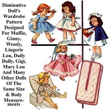 8 Doll Clothes For Muffie, Ginny, Madame Alex...