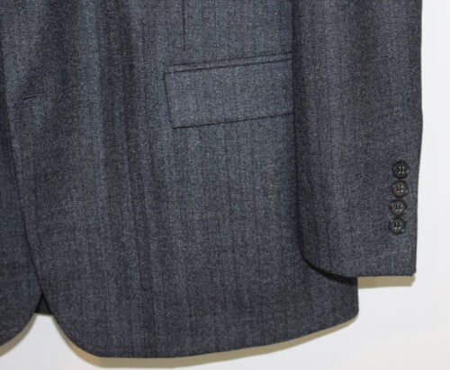 Brooks Brothers Made Italy 1818 Regent Herringbone Wool Grey 2Pc Suit 42R 37-31 - Bild 3 von 16