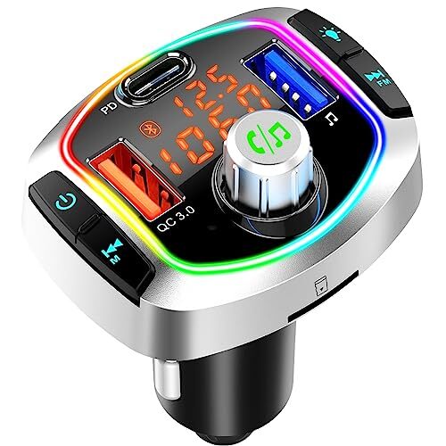 "Transmisor Bluetooth Coche, Bluetooth V5.0, Excelente Trasmettitore - 1