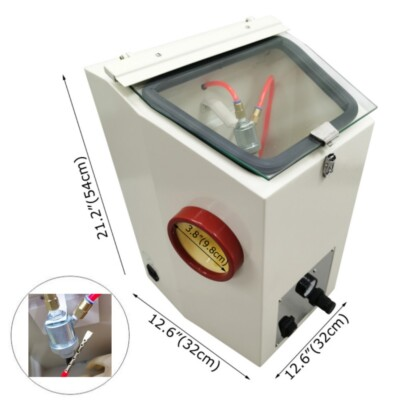 #ad #ad 36 Mesh Emery Power Sandblasting Machine 110V Double Tank Repair $352.50