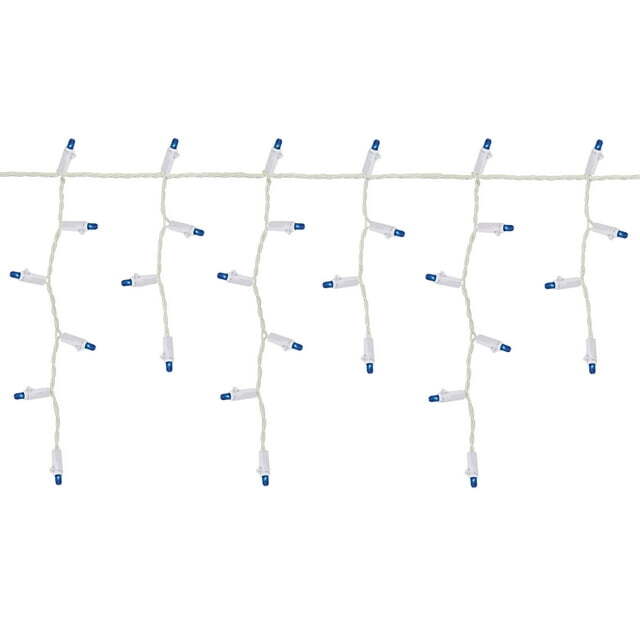 Holiday Time 200 Blue High Density Dome LED Icicle Christmas Lights eBay