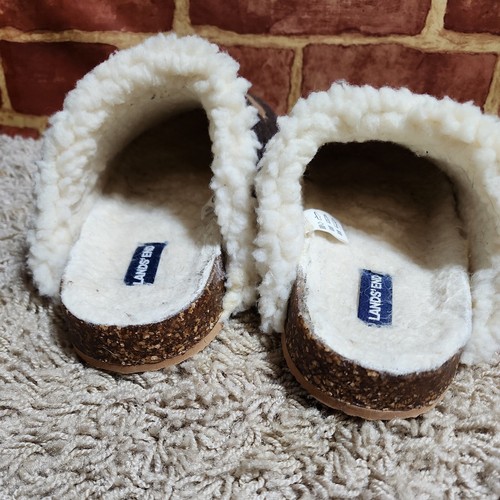 LANDS' END BROWN FELT SCUFF GINGERBREAD SLIPPERS SIZE 10B 5131 - Picture 7 of 8