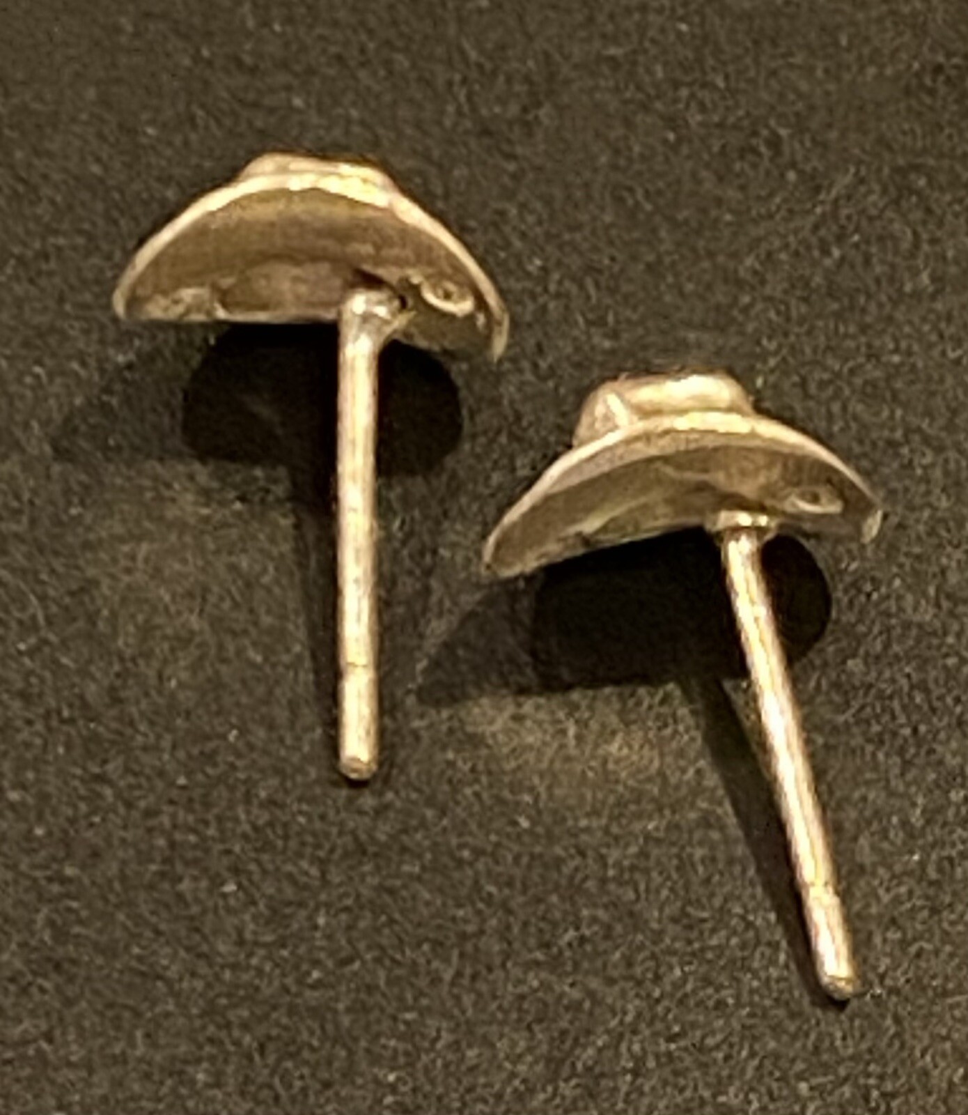 Unique Solid Hallmark Sterling Cowboy Hat Earring… - image 2