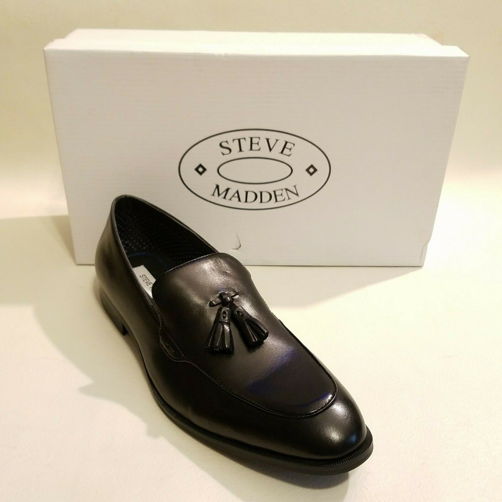 steve madden mens black dress shoes