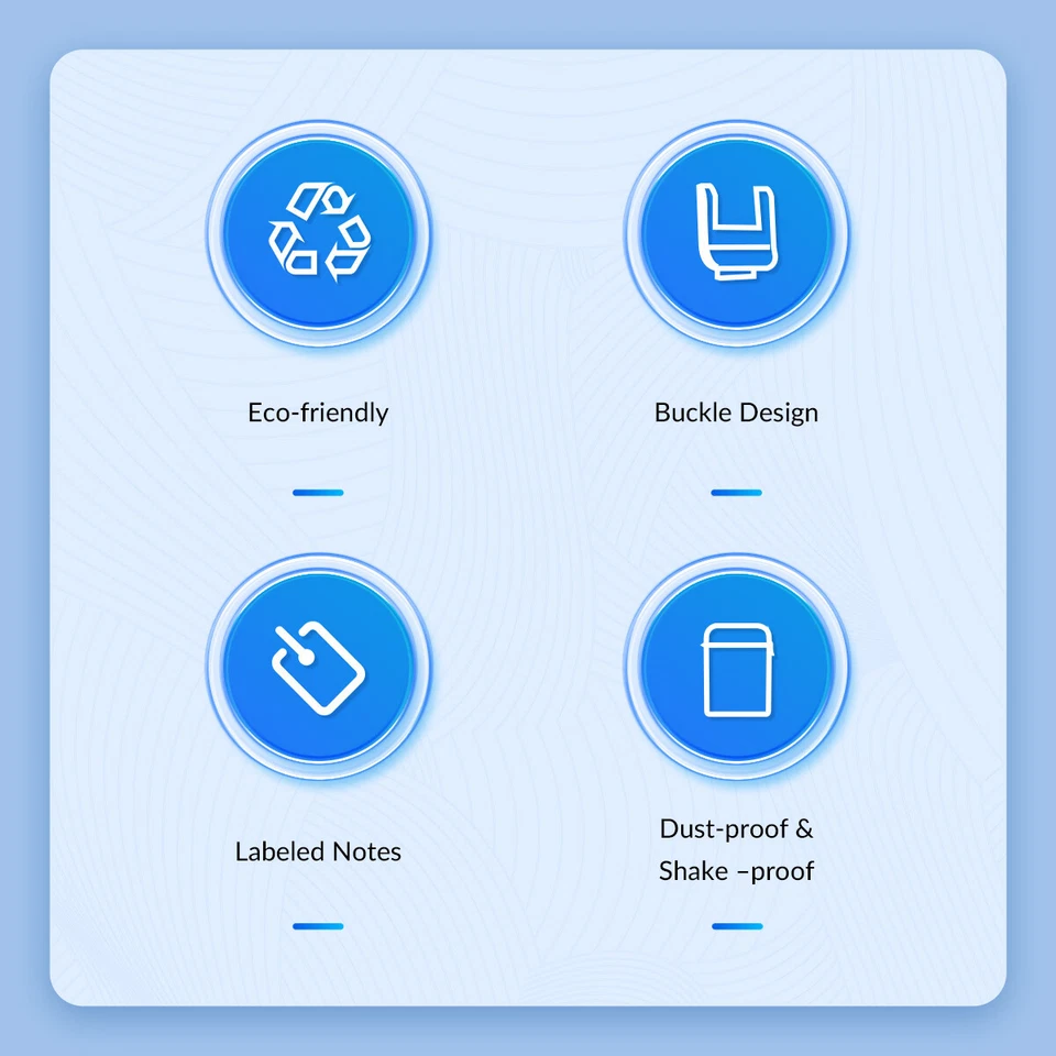 ORICO Pack of 5 Hard Drive Silicone Case 2.5 inch HDD Storage Bag for WD Seagate - Image 4 of 4