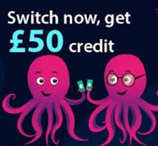 Octopus Energy £50 Credit Discount Referral Voucher-money off yr gas electric🐙 
