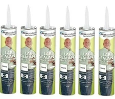 Dicor 501LSW-1 EPDM Self-Leveling RV Lap Sealant 10.3 Oz. Tube, White - 6 Pack
