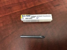 2x MA Ford Carbide Uniflute Countersinks 60012502, 1/8" x 82-Degree, NEW