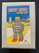 Tin Toy Robot Wind-Up Mint in Box Made in Japan