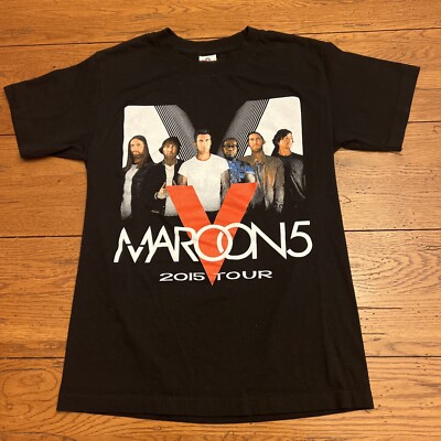 Maroon 5 V 2015 Tour Concert Shirt size S small Adam Levine Rozzi Crane