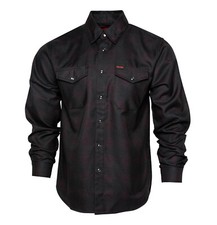 Dixxon Black Darkness Flannel Pearl Snap Shirt XS, LT, XLT