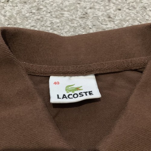 Polo da donna marrone Lacoste taglia 8 manica corta Devanlay - Foto 4 di 7