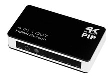 4 Port HDMI 4 In 1 Out Splitter Switch Switcher 4k 2k PIP Ultra HD 1080p Black