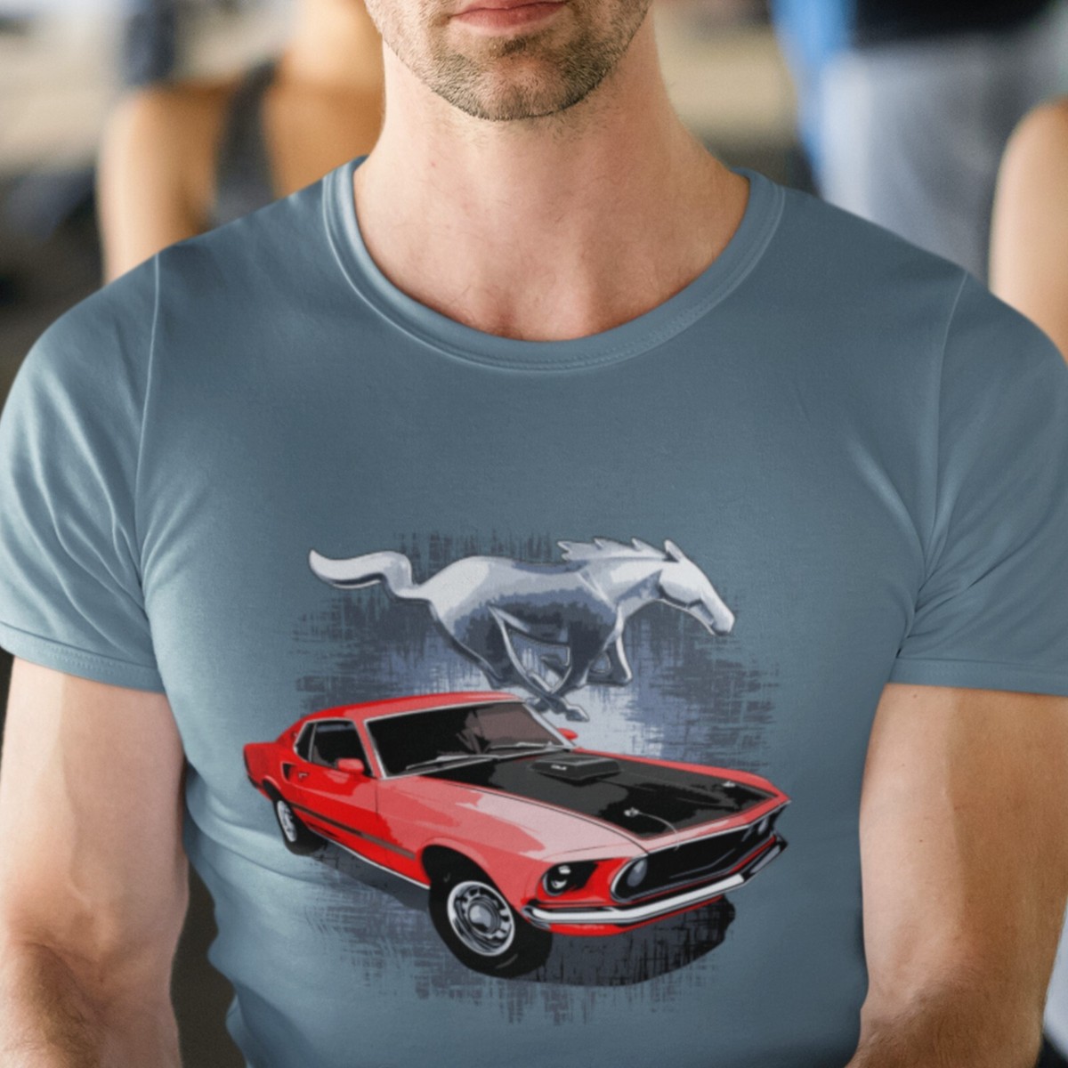 Ford Mustang 70 Toddler T-Shirt - Unisex Classic Car Design For Boys & Girls