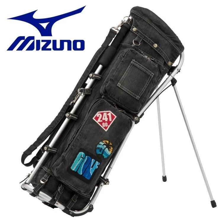 MIZUNO Golf Caddy Bag 241CO. Frame Walker Stand Men's Approx. 09 Denim  Cotton