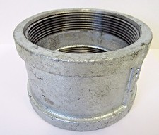New 3 X 3 Galvanized Straight Coupling Banded FNPT Thread