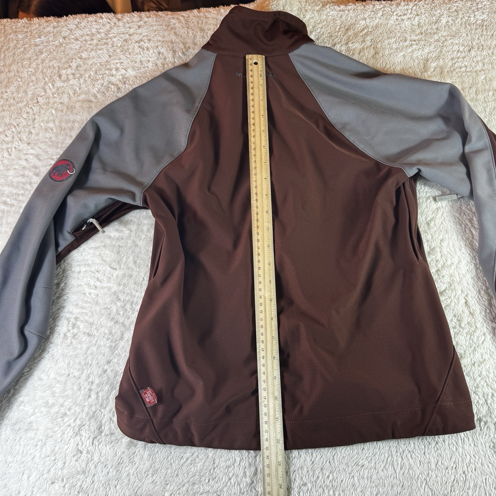 Mammut Softech Softshell Maroon/Gray Jacket Mens … - image 6