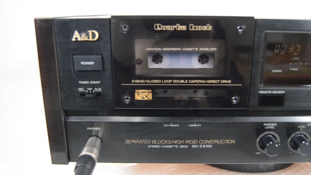 AKAI A&D GX-Z9100 3-Head Stereo Cassette Deck Super GX Tested