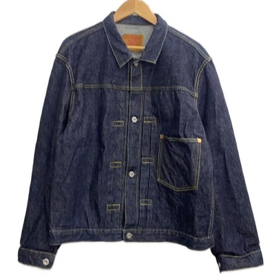 TCB Jeans Denim Jacket Cotton Blue 50 Length 26.8in Pit Pit 22.8in