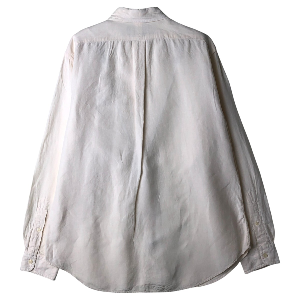 Used Ralph Lauren Classic Fit long-sleeved linen button-down shirt men's size L thumbnail 2