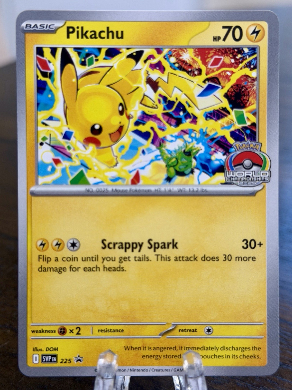 Pikachu 225 SV: Scarlet & Violet Black Star Promo Pokemon Card LP/NM