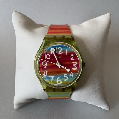 Swatch Uhr COLOR THE SKY Rainbow Original Gent GS124 2003 Swiss Armbanduhr