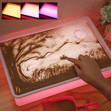 Sand Painting Light Box, Sensory Light Table for - 3 Color Temperature 10 L...